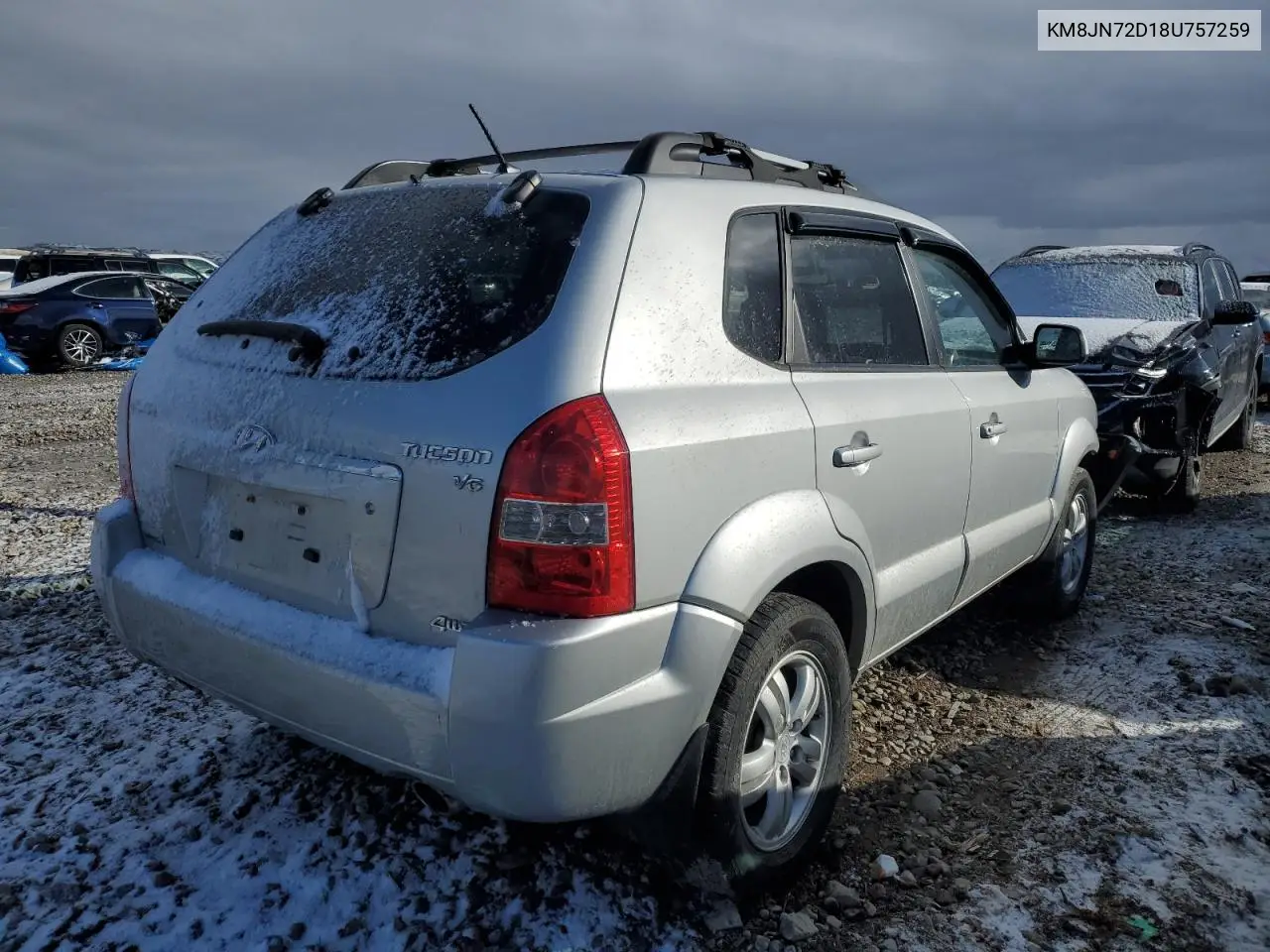 2008 Hyundai Tucson Se VIN: KM8JN72D18U757259 Lot: 45293235