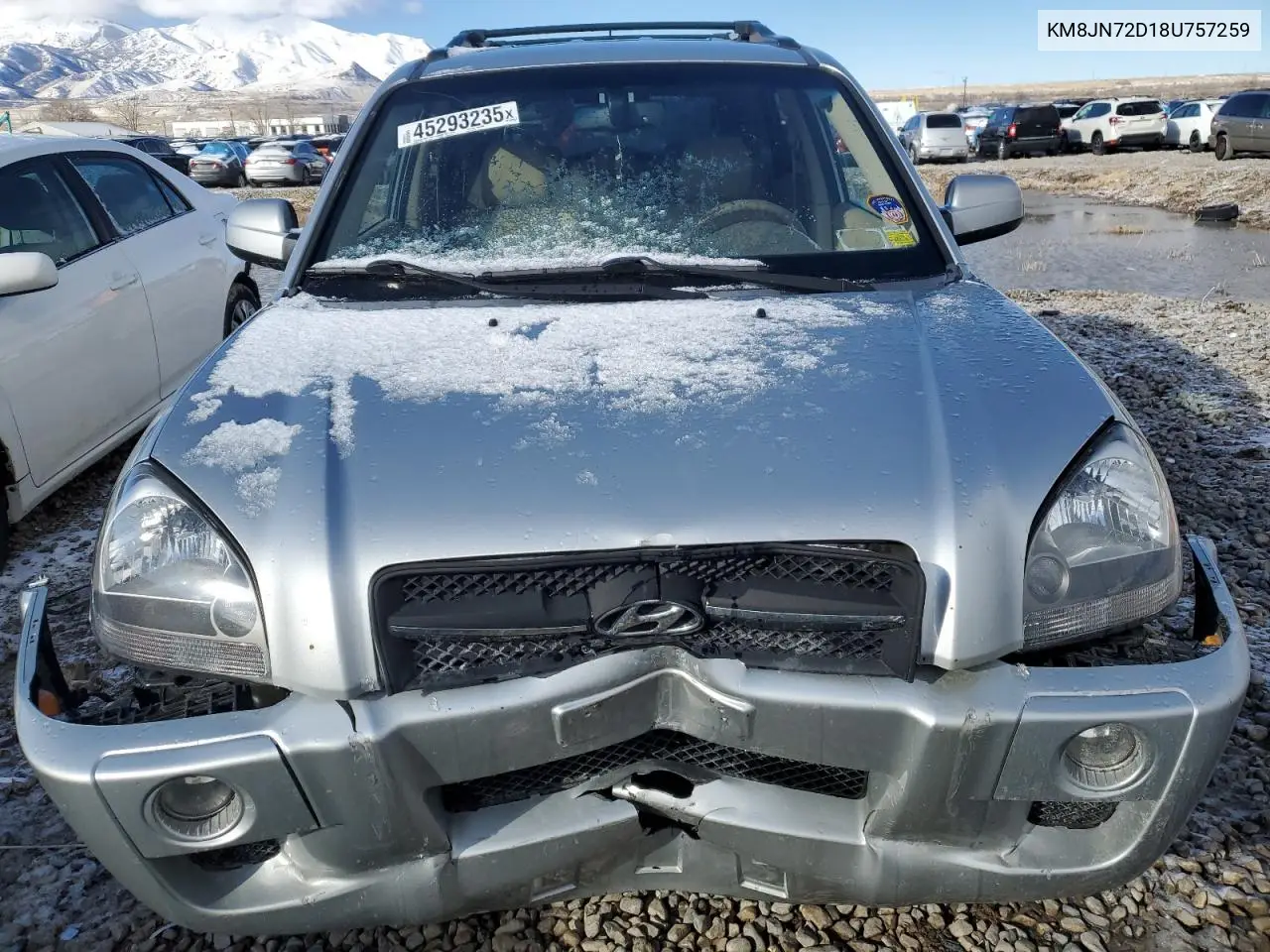 2008 Hyundai Tucson Se VIN: KM8JN72D18U757259 Lot: 45293235