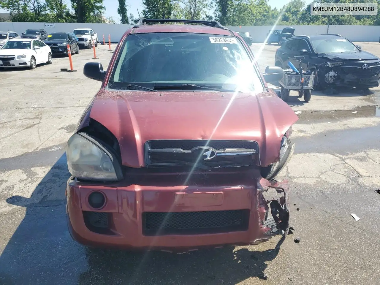 2008 Hyundai Tucson Gls VIN: KM8JM12B48U894288 Lot: 56229655