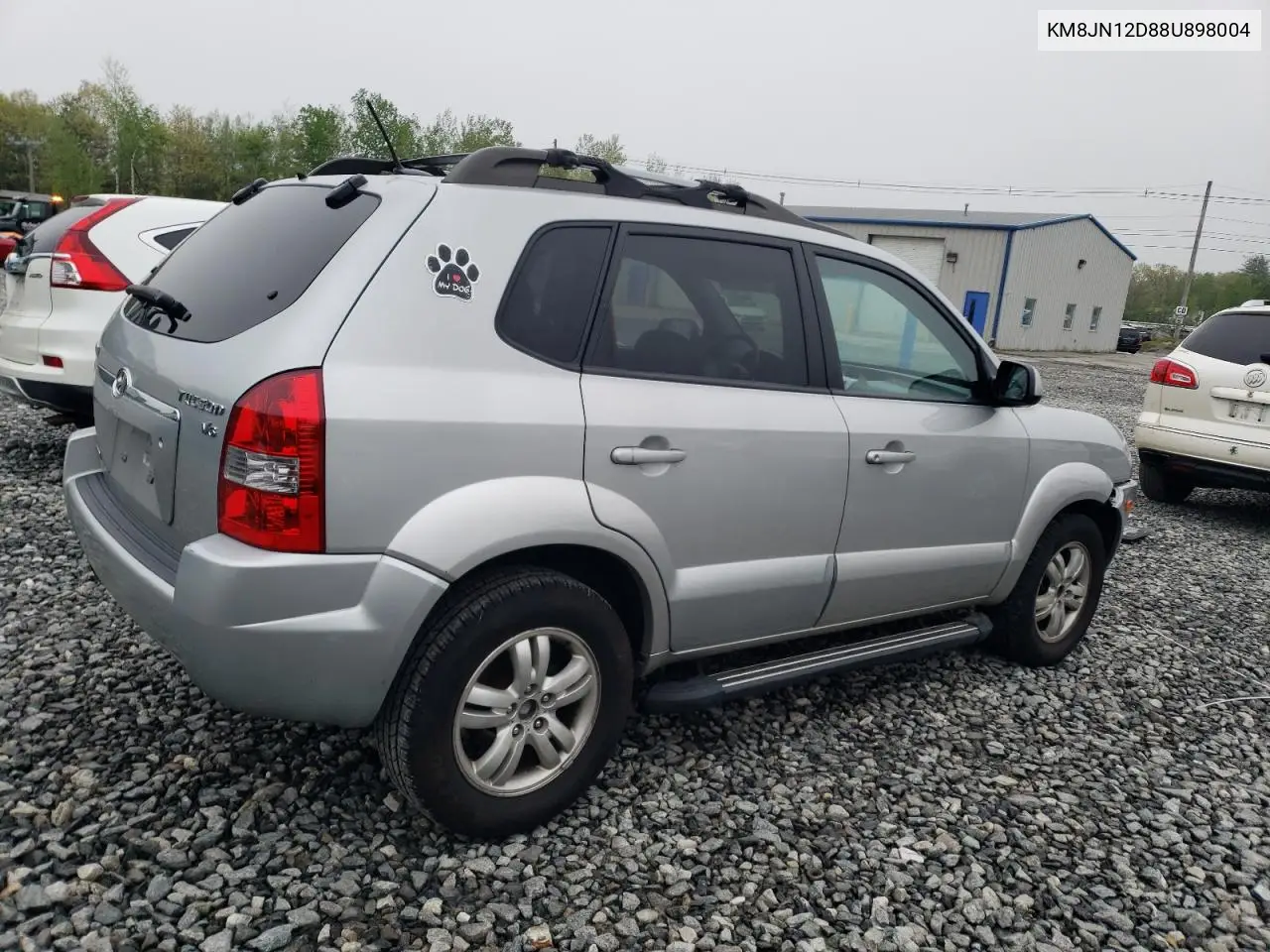 2008 Hyundai Tucson Se VIN: KM8JN12D88U898004 Lot: 56237635