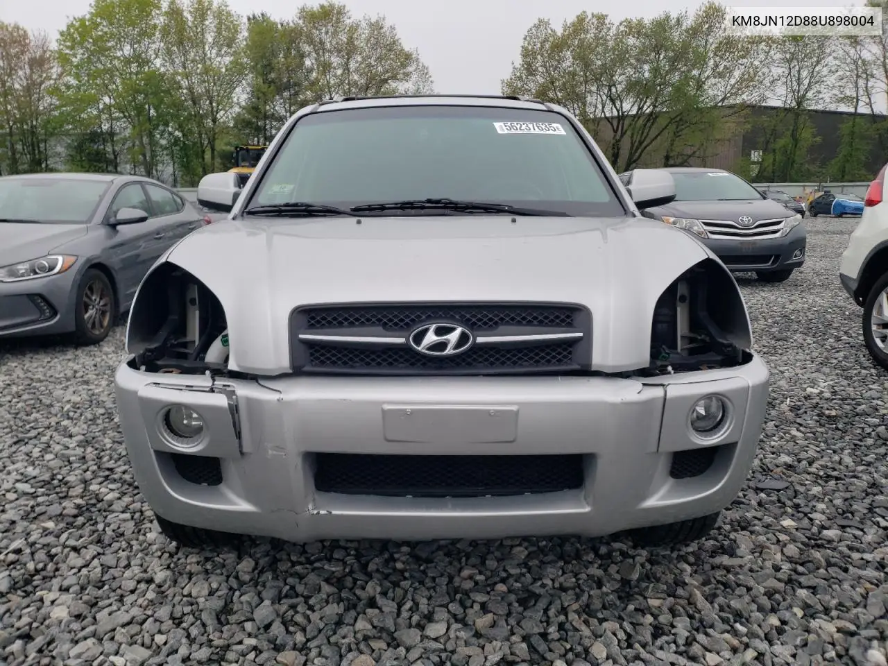2008 Hyundai Tucson Se VIN: KM8JN12D88U898004 Lot: 56237635