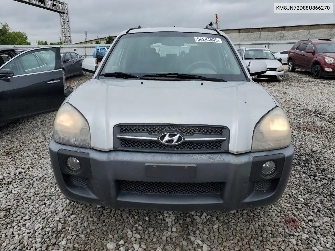 2008 Hyundai Tucson Se VIN: KM8JN72D88U866270 Lot: 56294405