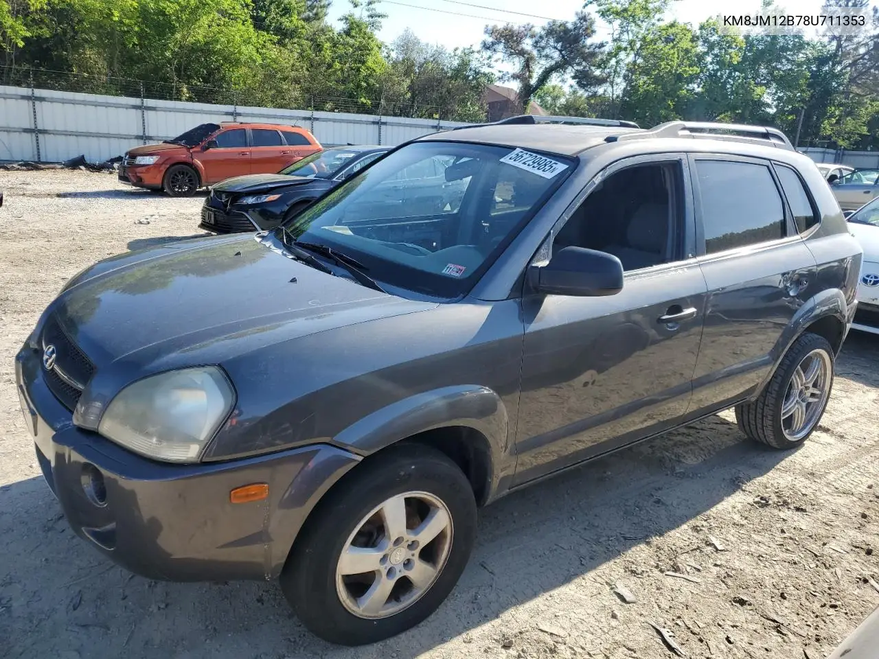 2008 Hyundai Tucson Gls VIN: KM8JM12B78U711353 Lot: 56729985