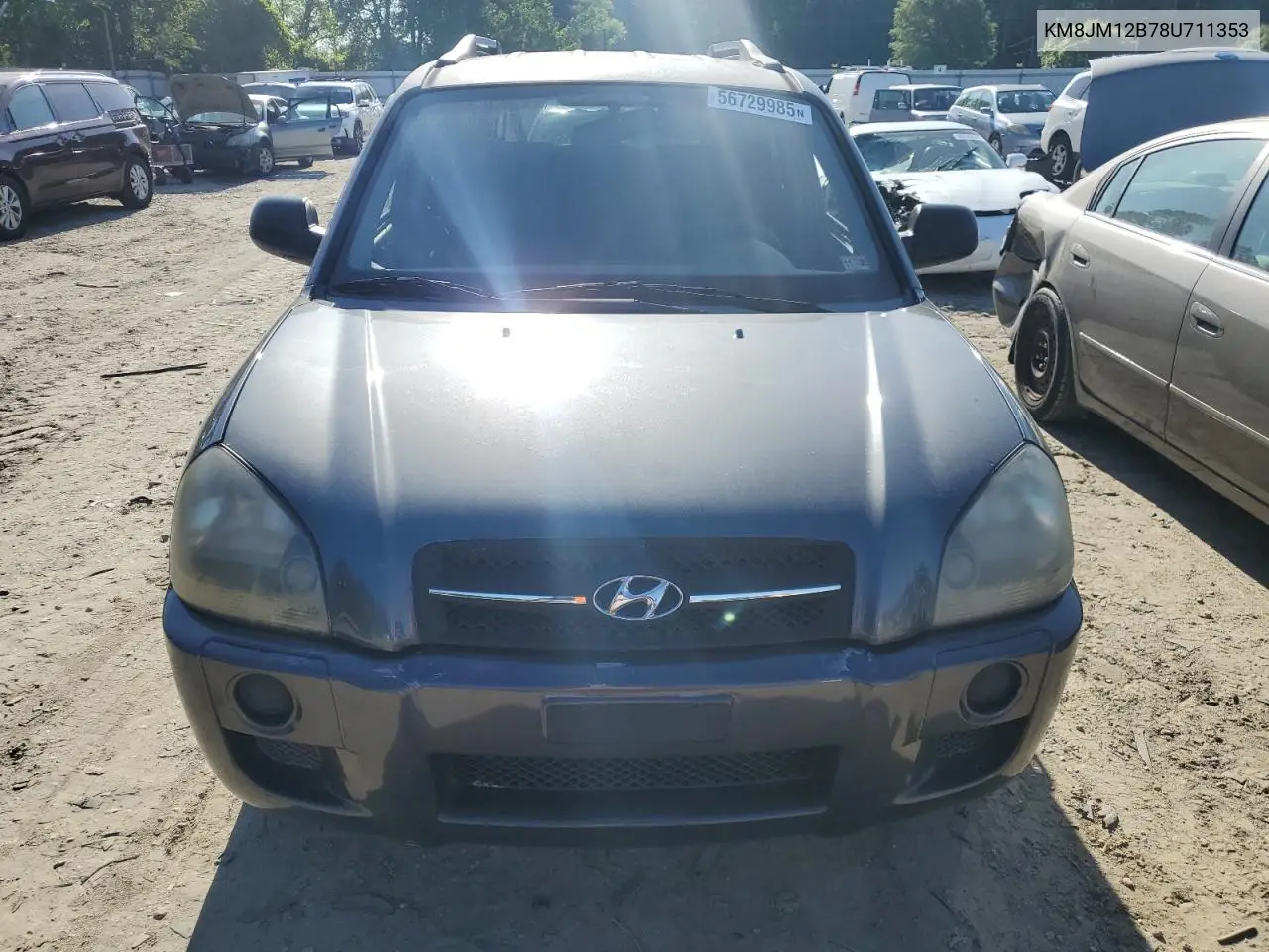 2008 Hyundai Tucson Gls VIN: KM8JM12B78U711353 Lot: 56729985