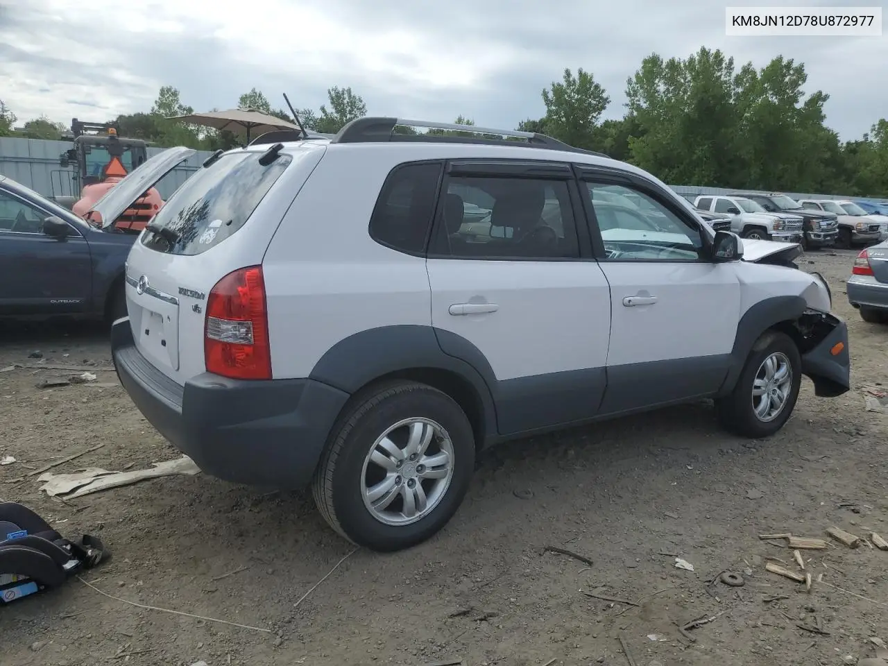 2008 Hyundai Tucson Se VIN: KM8JN12D78U872977 Lot: 61232215