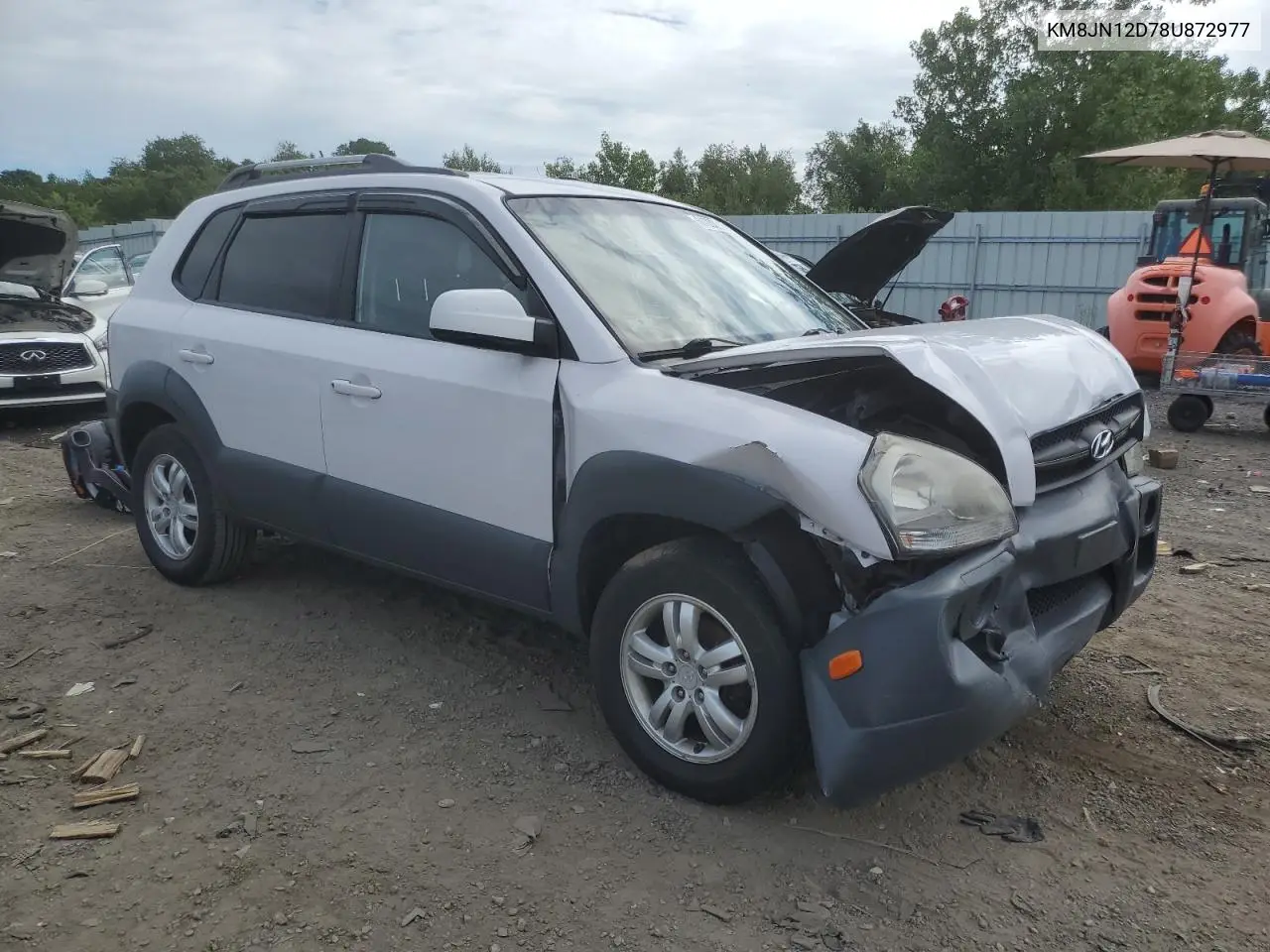 2008 Hyundai Tucson Se VIN: KM8JN12D78U872977 Lot: 61232215