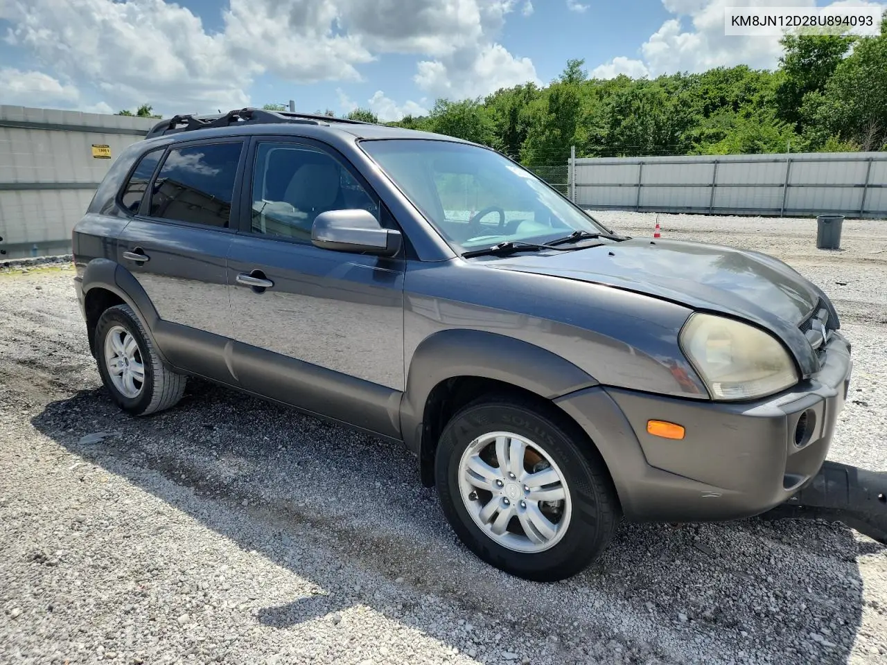 2008 Hyundai Tucson Se VIN: KM8JN12D28U894093 Lot: 61732035
