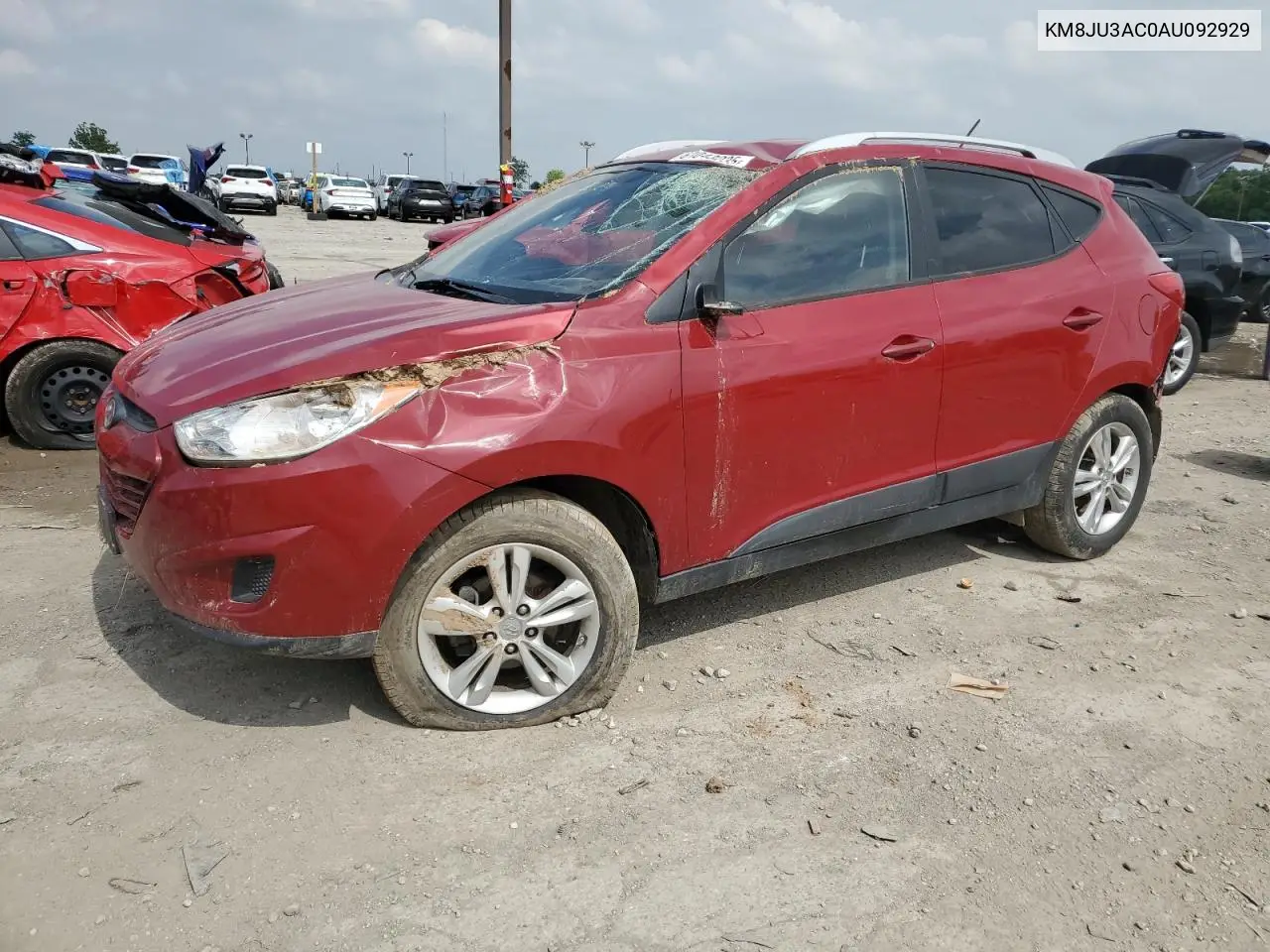2010 Hyundai Tucson Gls VIN: KM8JU3AC0AU092929 Lot: 61043235
