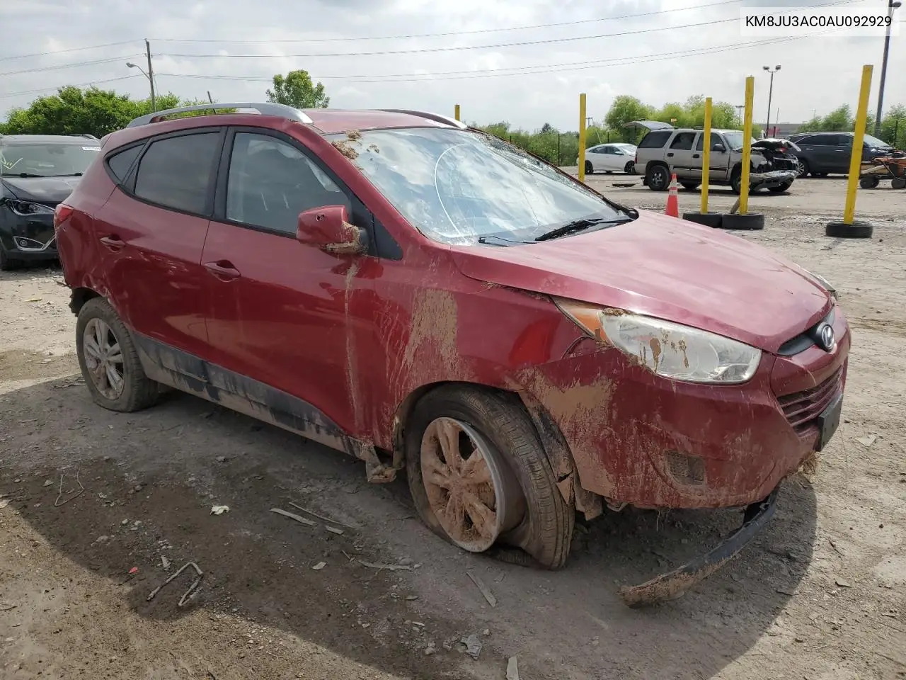 2010 Hyundai Tucson Gls VIN: KM8JU3AC0AU092929 Lot: 61043235