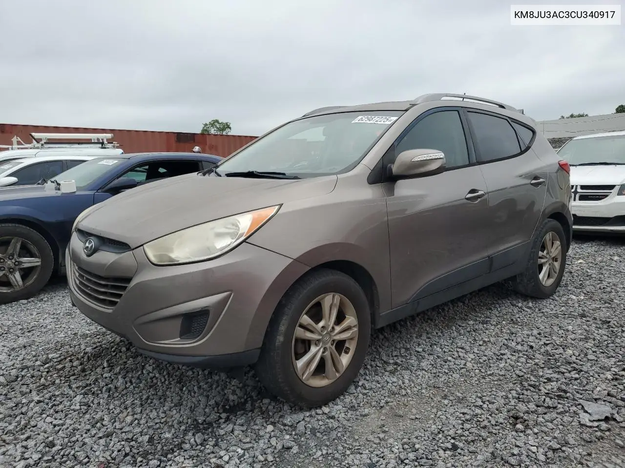2012 Hyundai Tucson Gls VIN: KM8JU3AC3CU340917 Lot: 62987225