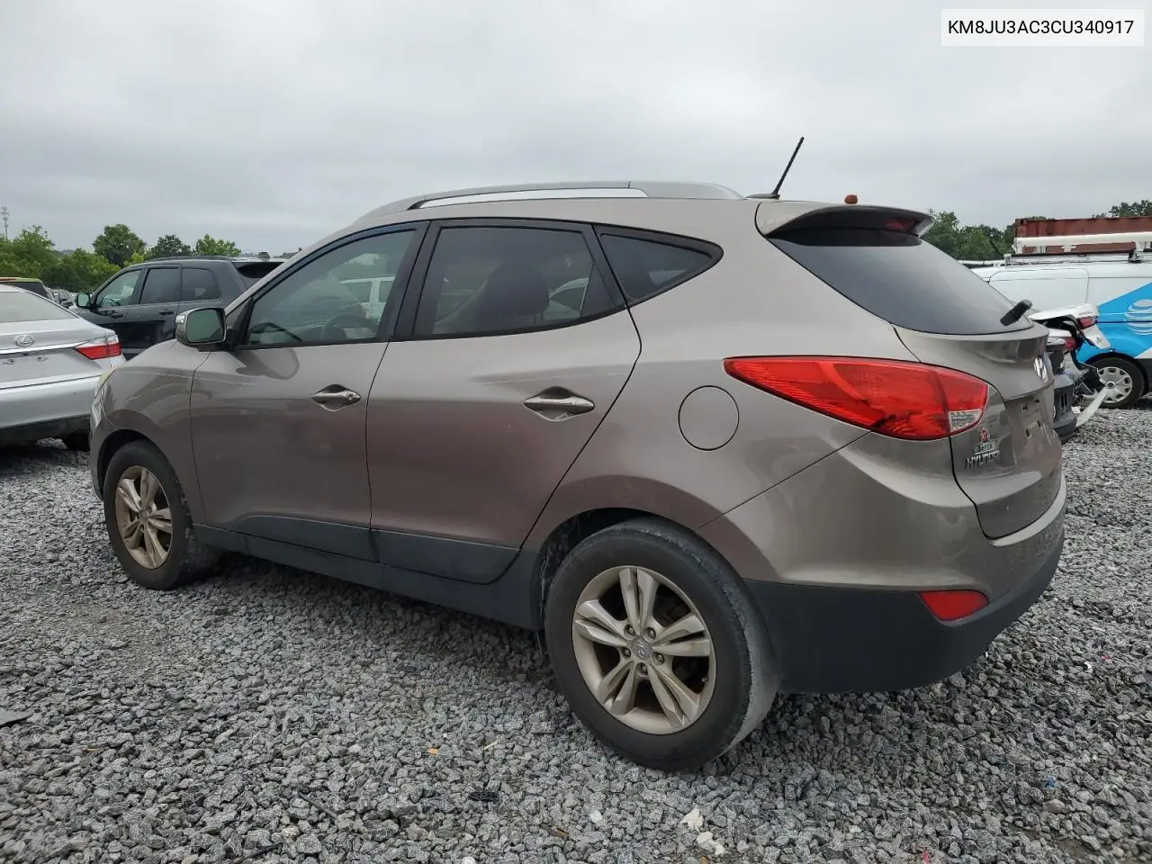 2012 Hyundai Tucson Gls VIN: KM8JU3AC3CU340917 Lot: 62987225