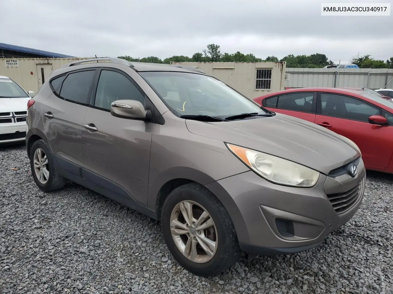 2012 Hyundai Tucson Gls VIN: KM8JU3AC3CU340917 Lot: 62987225