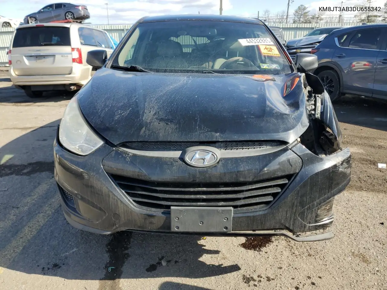 2013 Hyundai Tucson Gl VIN: KM8JT3AB3DU655342 Lot: 44532885