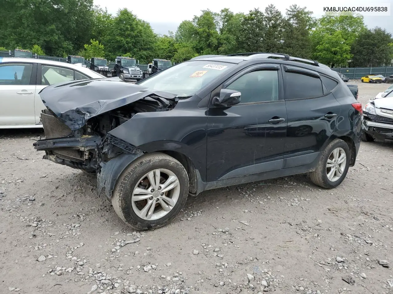 2013 Hyundai Tucson Gls VIN: KM8JUCAC4DU695838 Lot: 58437415
