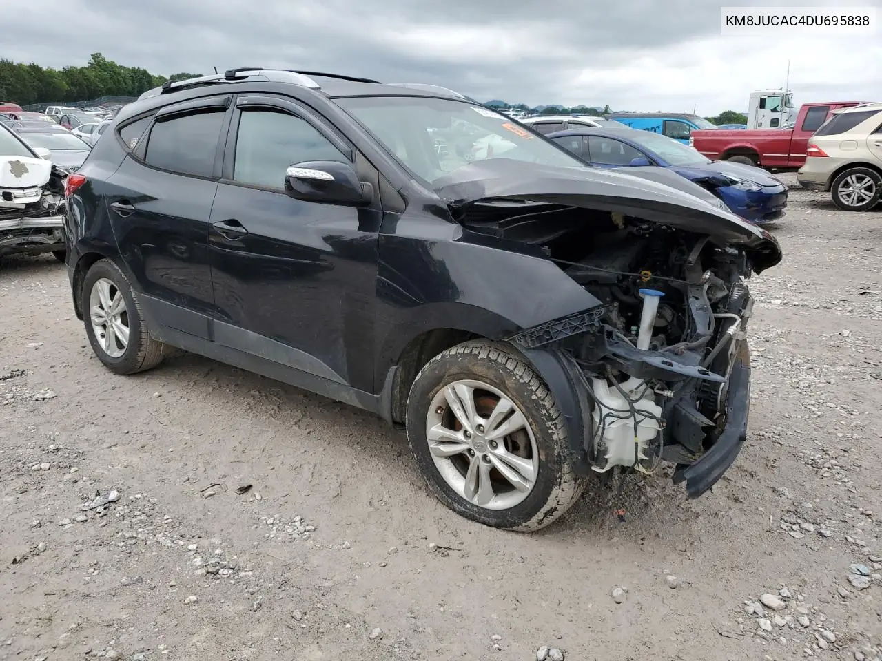 2013 Hyundai Tucson Gls VIN: KM8JUCAC4DU695838 Lot: 58437415