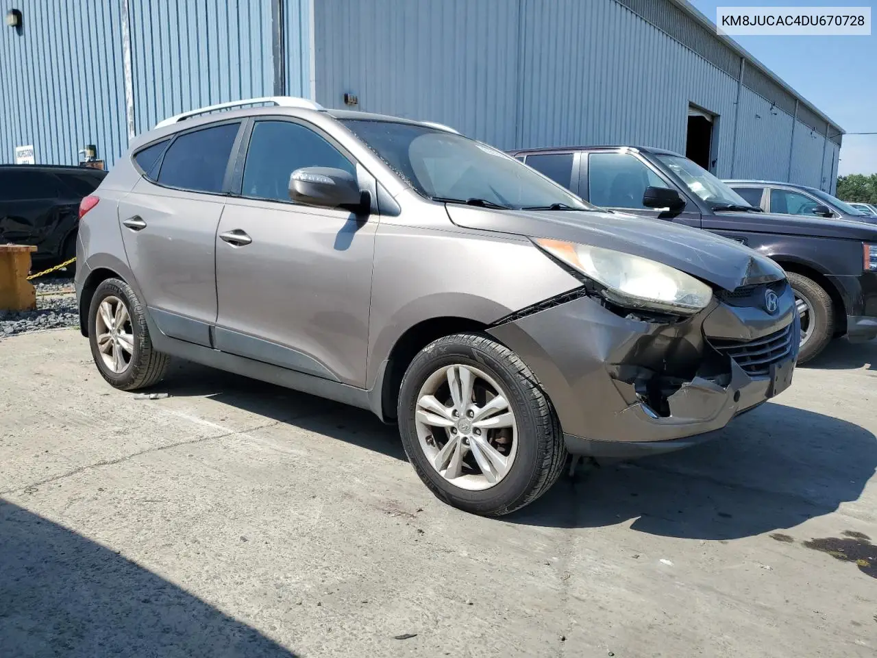 2013 Hyundai Tucson Gls VIN: KM8JUCAC4DU670728 Lot: 62812945