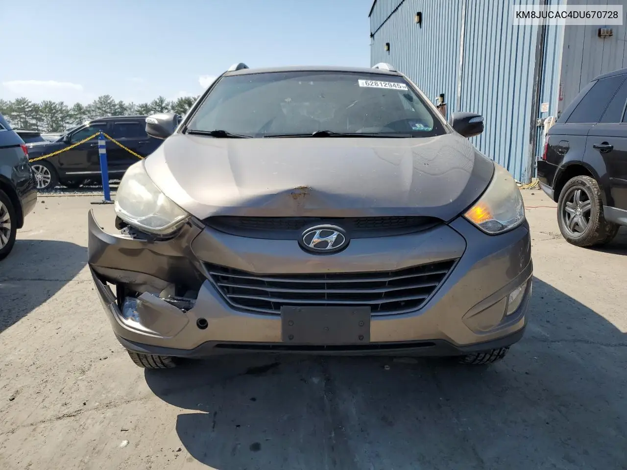 2013 Hyundai Tucson Gls VIN: KM8JUCAC4DU670728 Lot: 62812945