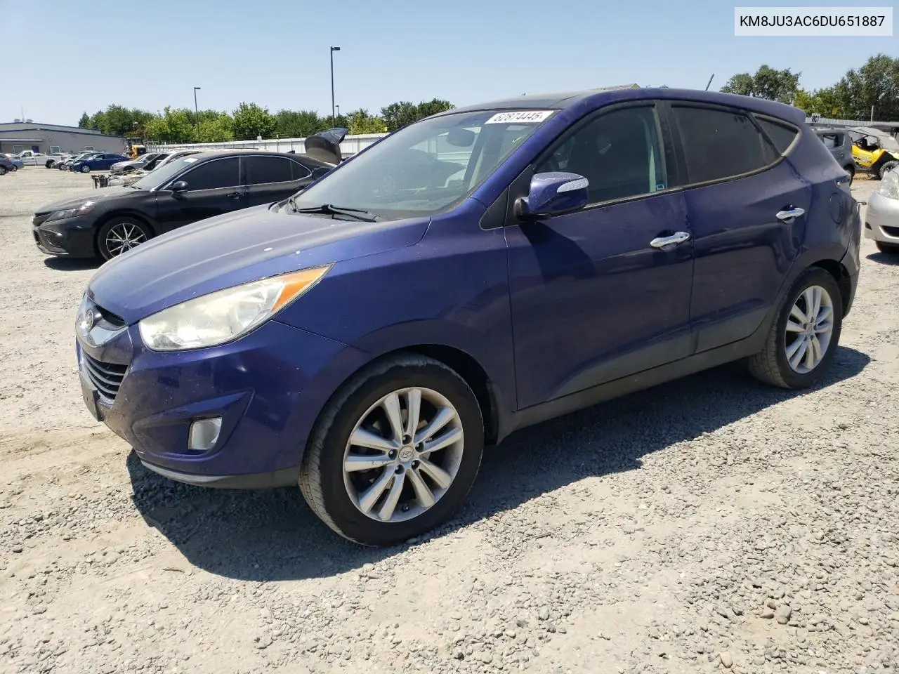 2013 Hyundai Tucson Gls VIN: KM8JU3AC6DU651887 Lot: 62874445