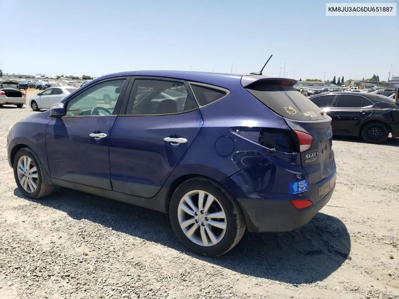 2013 Hyundai Tucson Gls VIN: KM8JU3AC6DU651887 Lot: 62874445