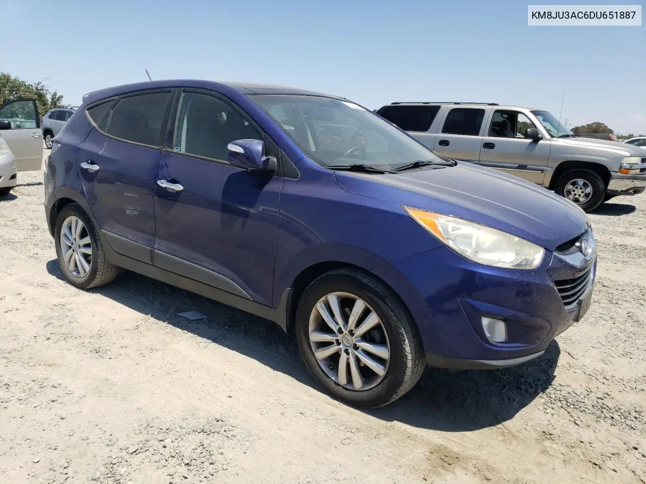 2013 Hyundai Tucson Gls VIN: KM8JU3AC6DU651887 Lot: 62874445