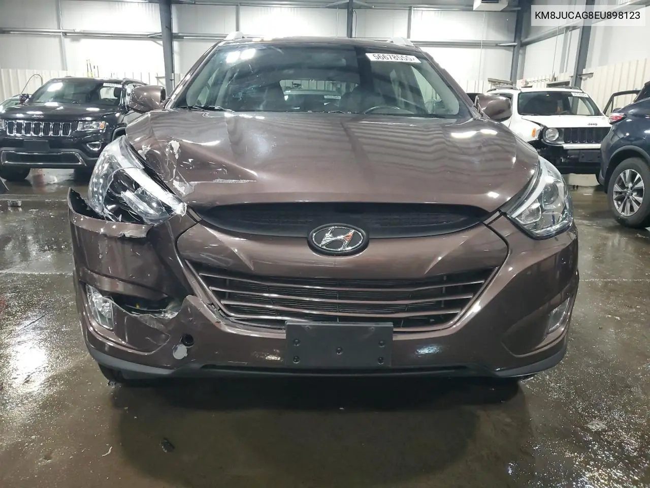 2014 Hyundai Tucson Gls VIN: KM8JUCAG8EU898123 Lot: 56678555