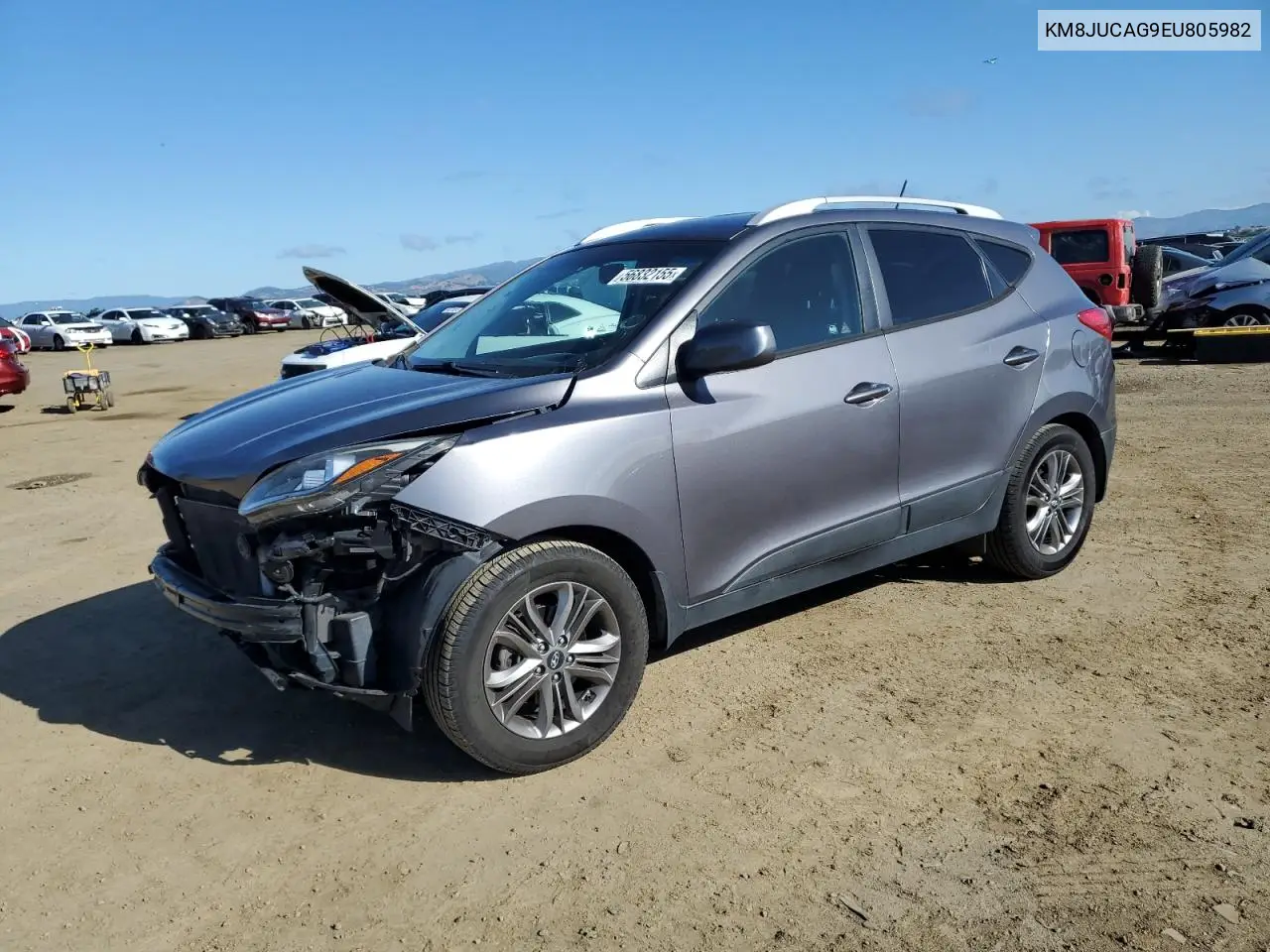 2014 Hyundai Tucson Gls VIN: KM8JUCAG9EU805982 Lot: 56832155