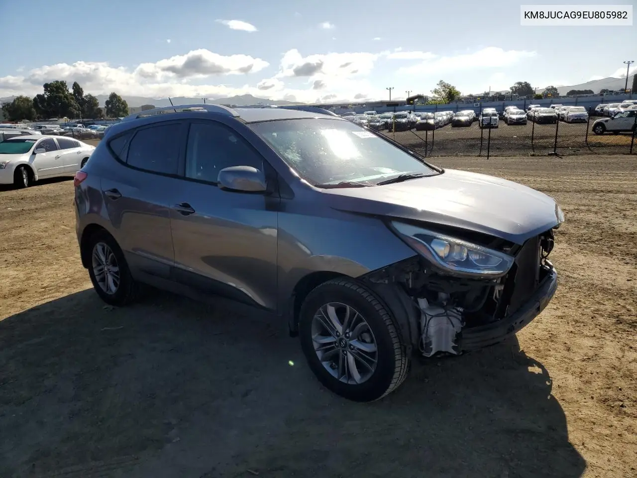 2014 Hyundai Tucson Gls VIN: KM8JUCAG9EU805982 Lot: 56832155