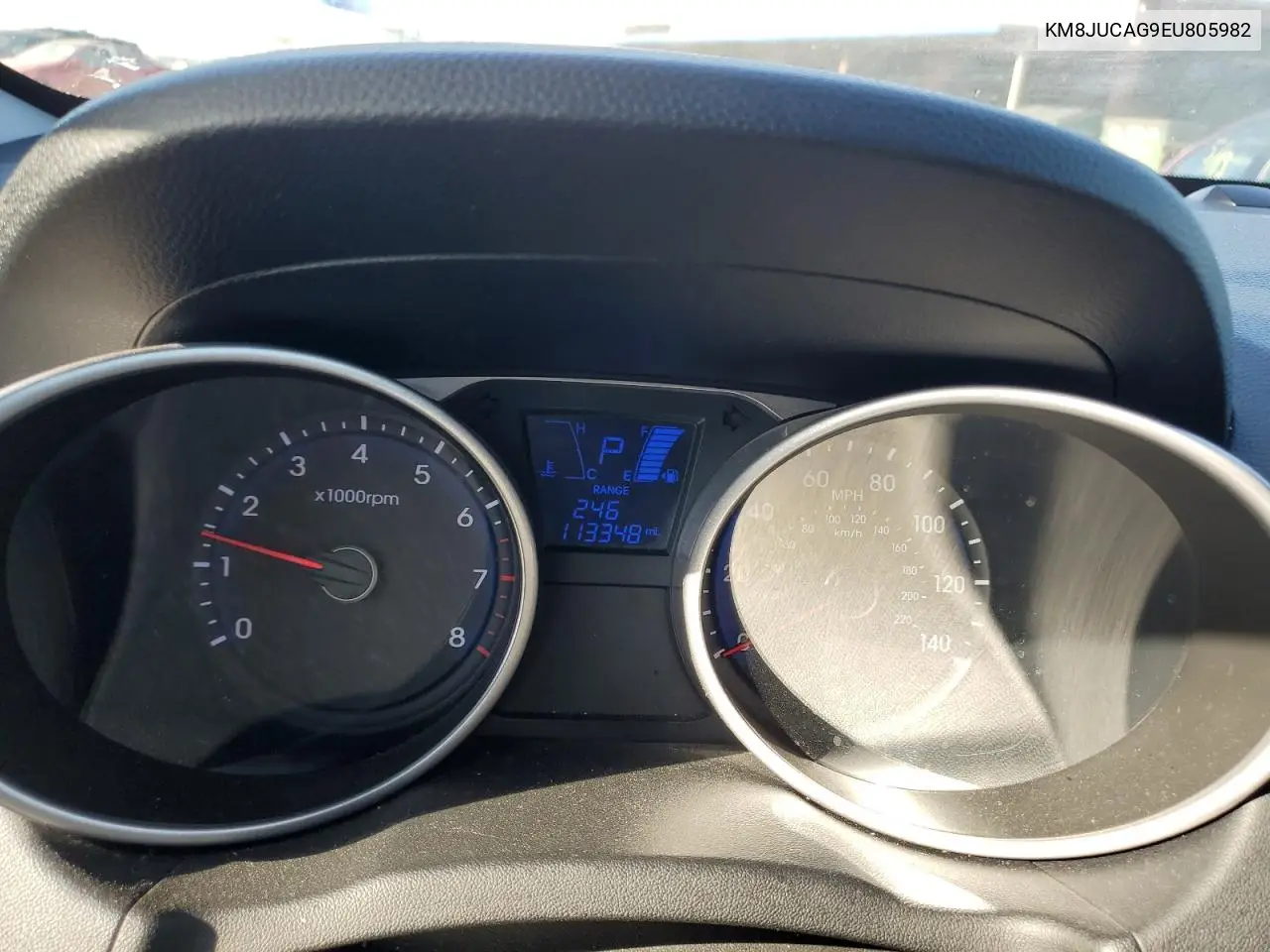 2014 Hyundai Tucson Gls VIN: KM8JUCAG9EU805982 Lot: 56832155