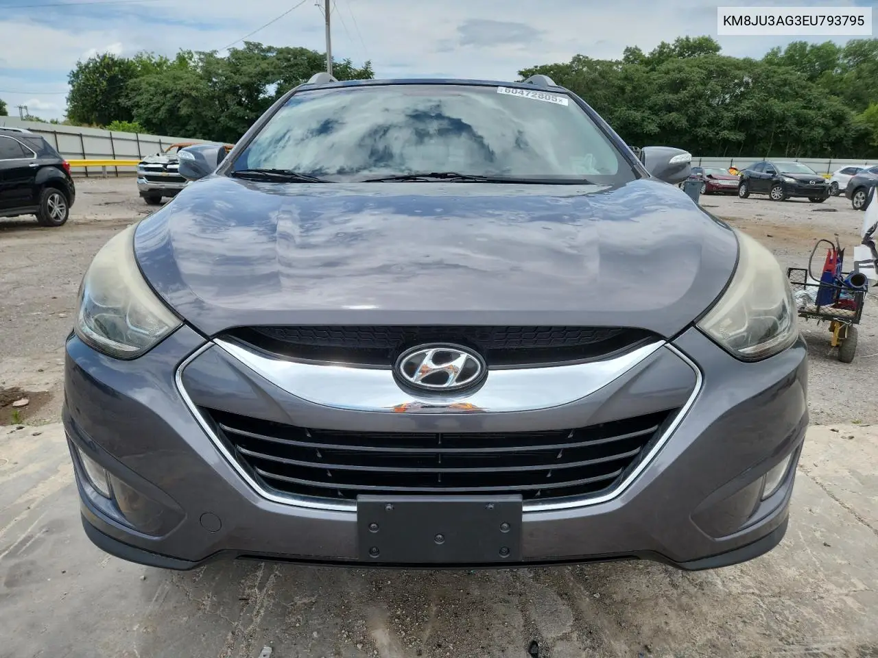 2014 Hyundai Tucson Gls VIN: KM8JU3AG3EU793795 Lot: 60472805