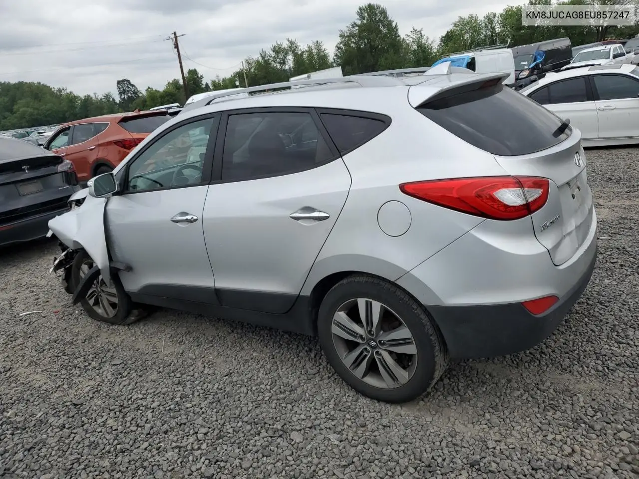2014 Hyundai Tucson Gls VIN: KM8JUCAG8EU857247 Lot: 62607595