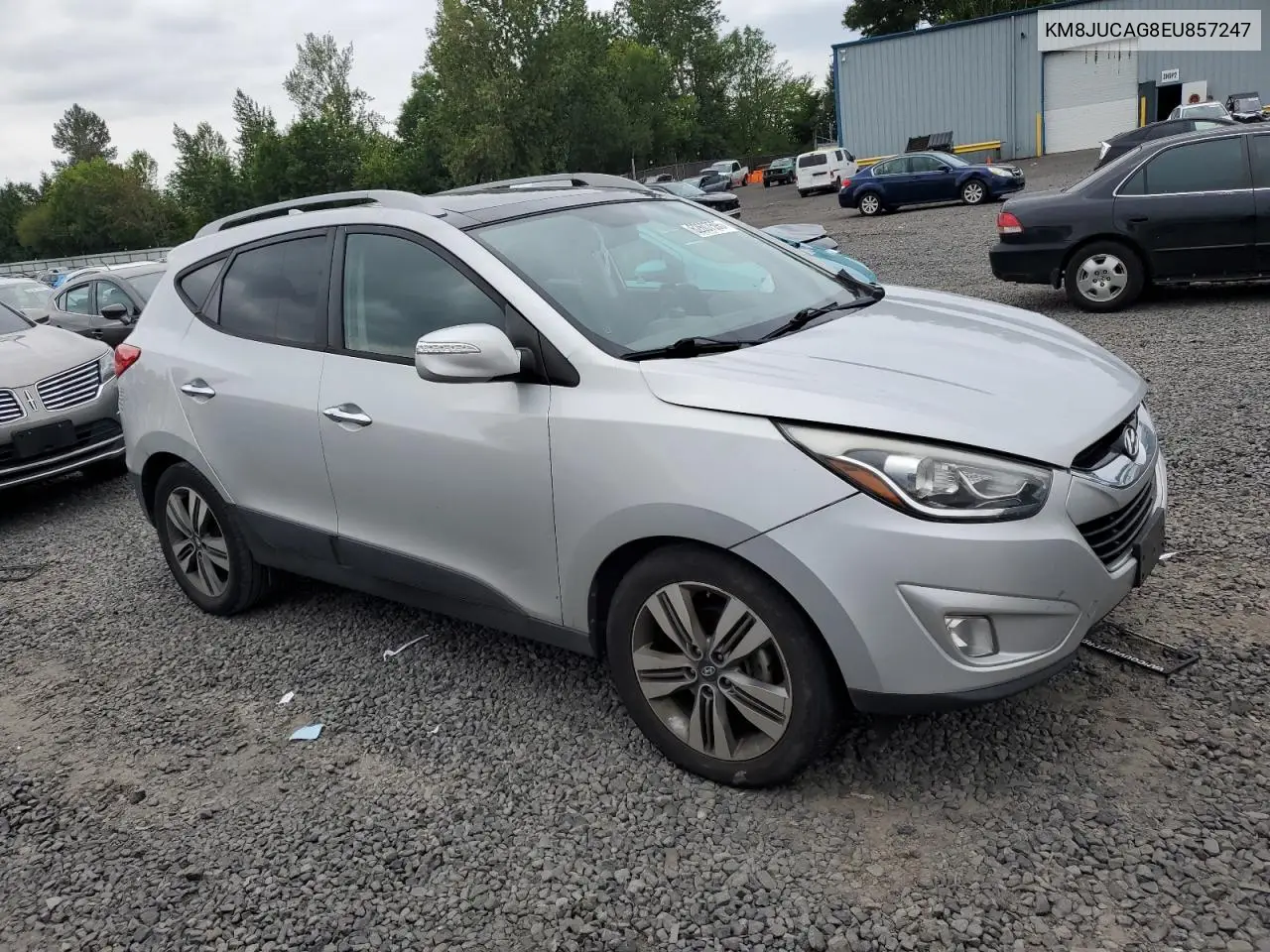 2014 Hyundai Tucson Gls VIN: KM8JUCAG8EU857247 Lot: 62607595
