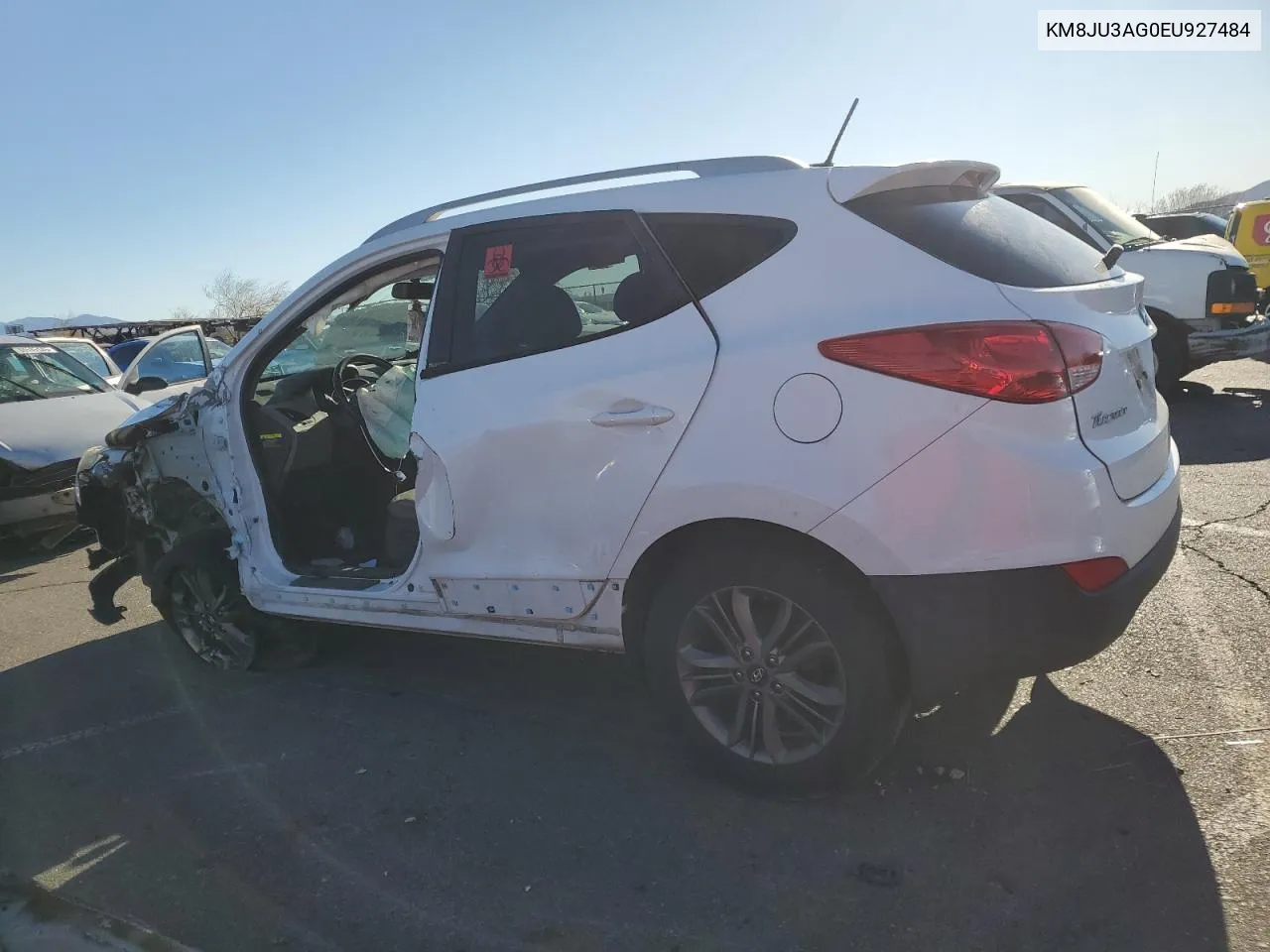 2014 Hyundai Tucson Gls VIN: KM8JU3AG0EU927484 Lot: 87455264