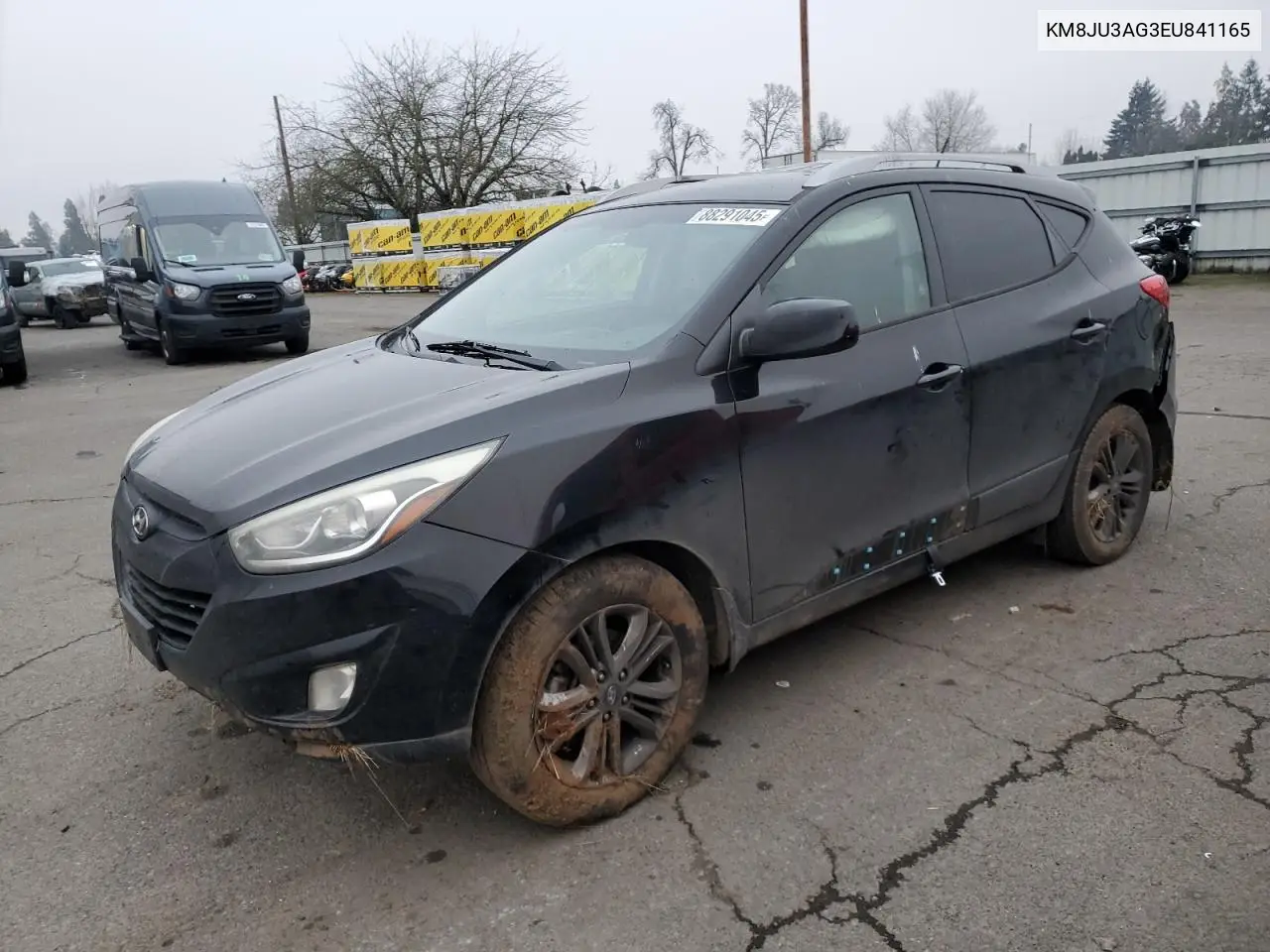 2014 Hyundai Tucson Gls VIN: KM8JU3AG3EU841165 Lot: 88291045