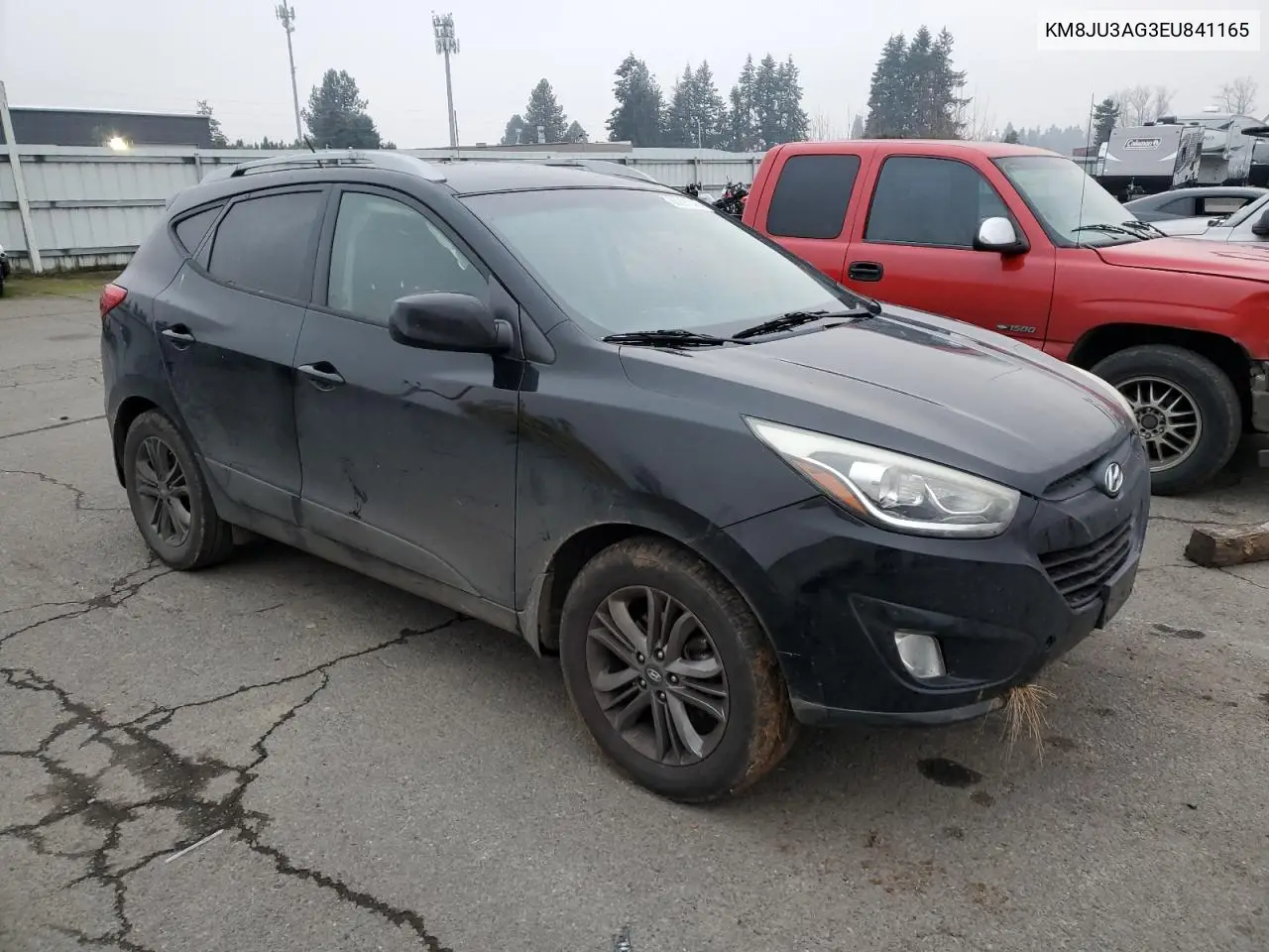 2014 Hyundai Tucson Gls VIN: KM8JU3AG3EU841165 Lot: 88291045