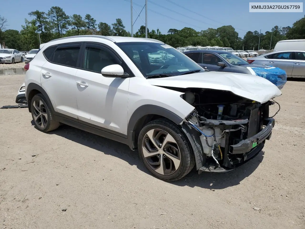2016 Hyundai Tucson Limited VIN: KM8J33A27GU267759 Lot: 55922975