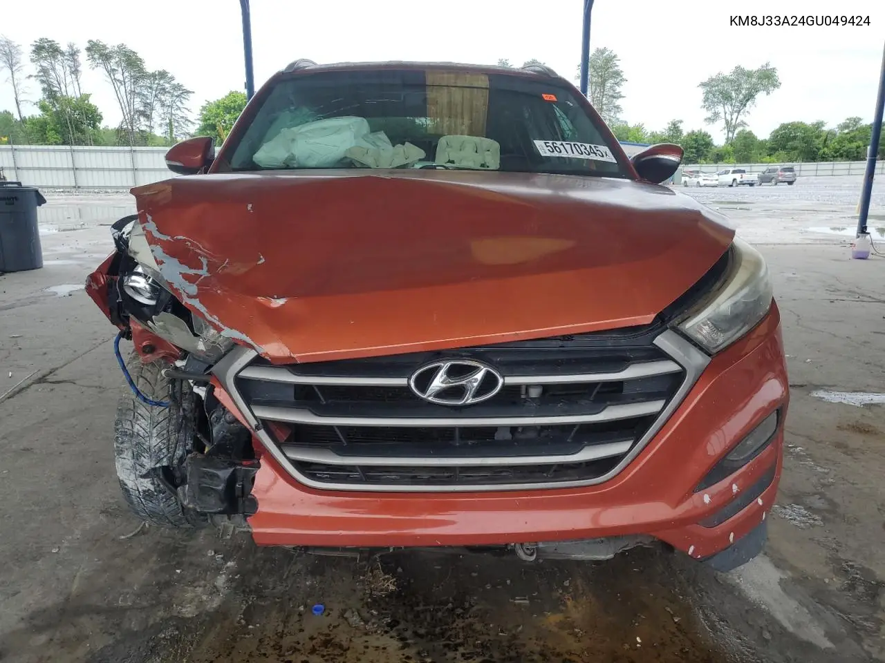 2016 Hyundai Tucson Limited VIN: KM8J33A24GU049424 Lot: 56170345