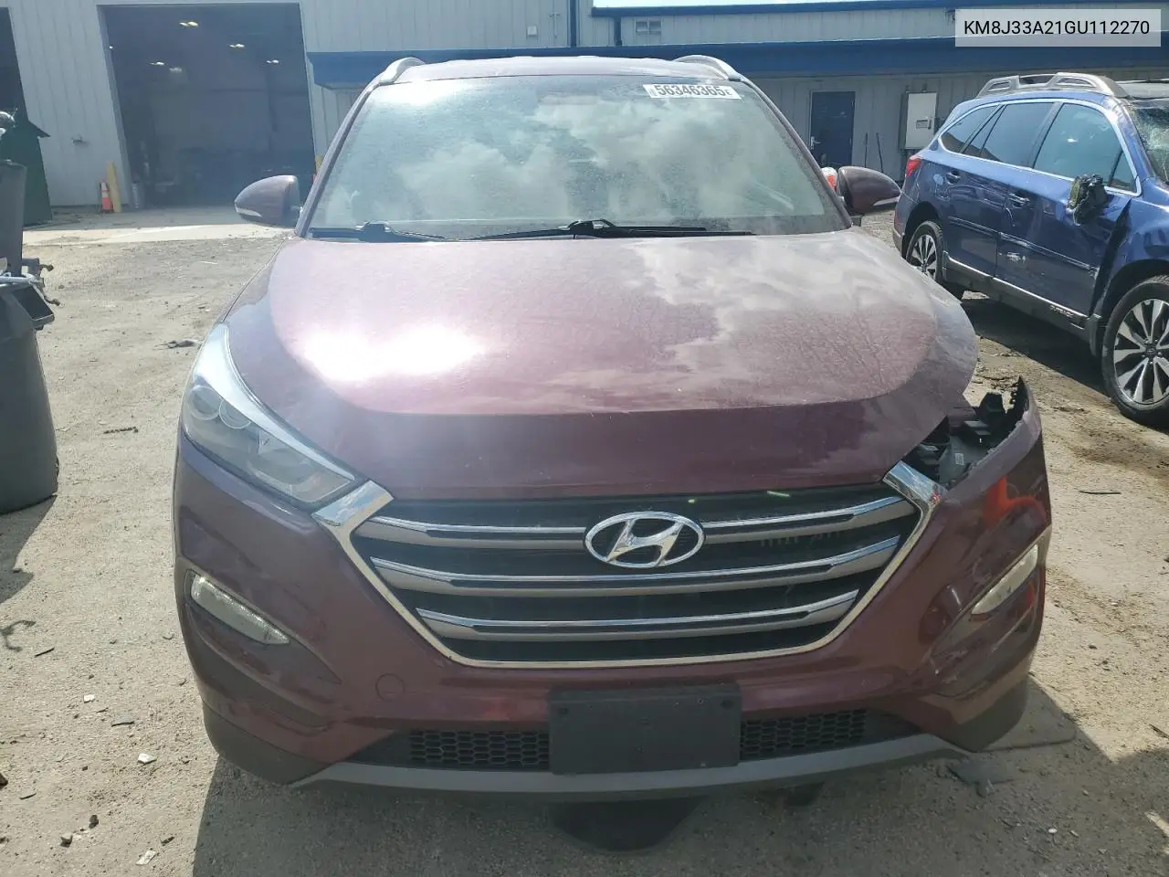 2016 Hyundai Tucson Limited VIN: KM8J33A21GU112270 Lot: 56346365
