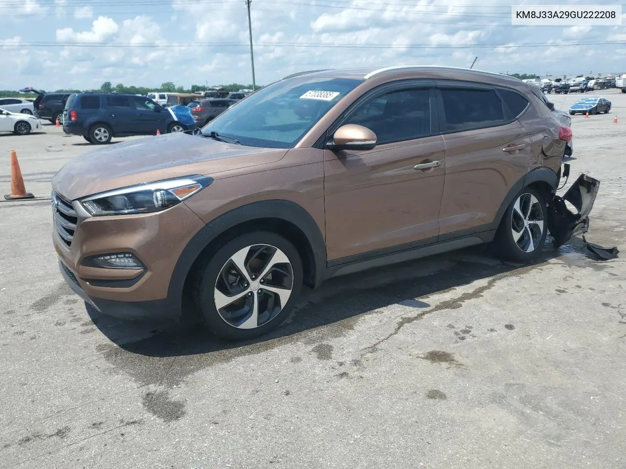 2016 Hyundai Tucson Limited VIN: KM8J33A29GU222208 Lot: 57038385