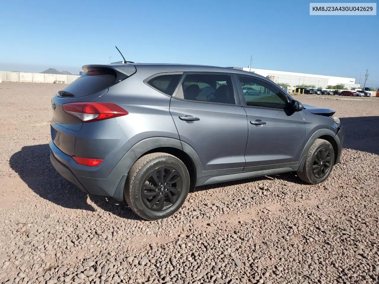 2016 Hyundai Tucson Se VIN: KM8J23A43GU042629 Lot: 62001945