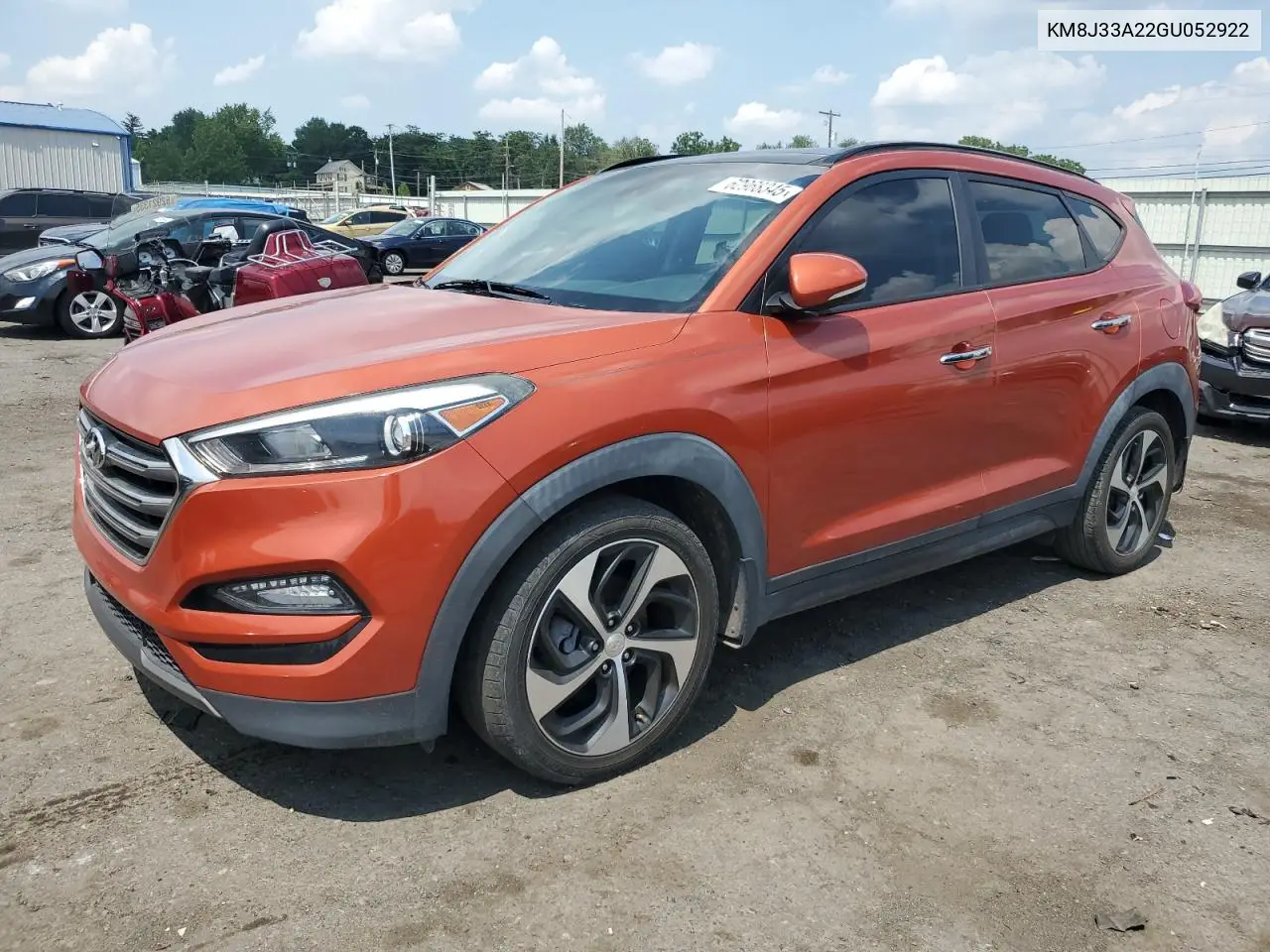 2016 Hyundai Tucson Limited VIN: KM8J33A22GU052922 Lot: 62968345