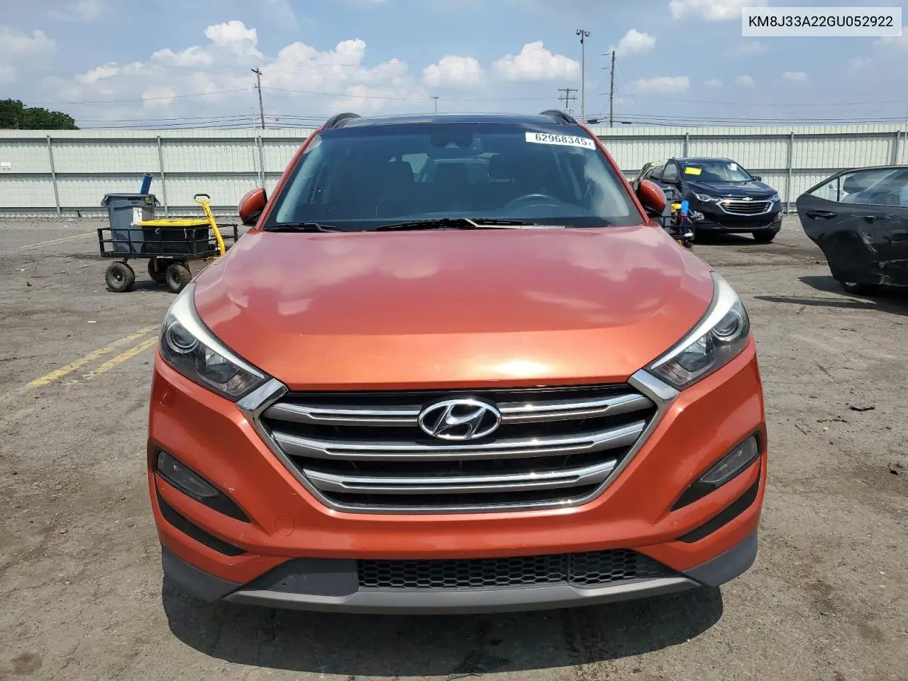 2016 Hyundai Tucson Limited VIN: KM8J33A22GU052922 Lot: 62968345
