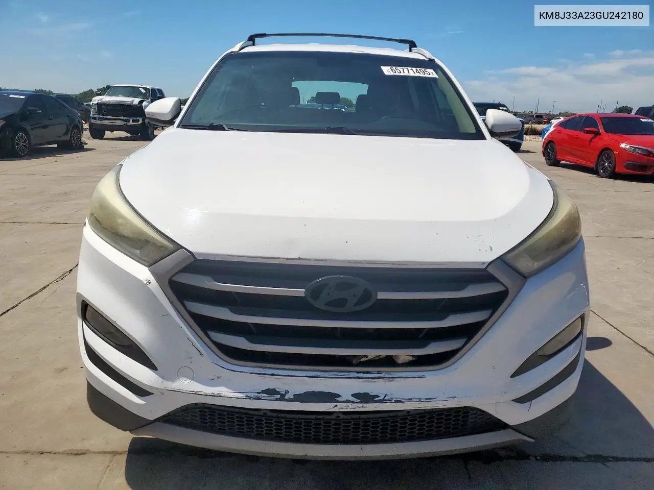2016 Hyundai Tucson Limited VIN: KM8J33A23GU242180 Lot: 65771495