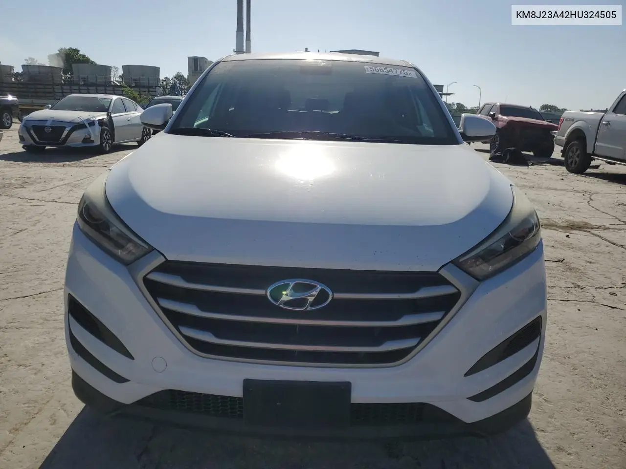 2017 Hyundai Tucson Se VIN: KM8J23A42HU324505 Lot: 56654775