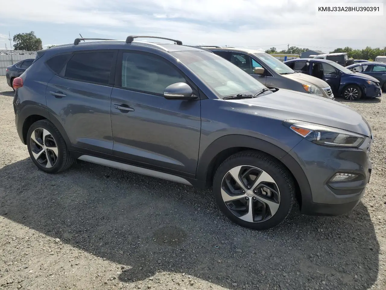 2017 Hyundai Tucson Limited VIN: KM8J33A28HU390391 Lot: 56764455