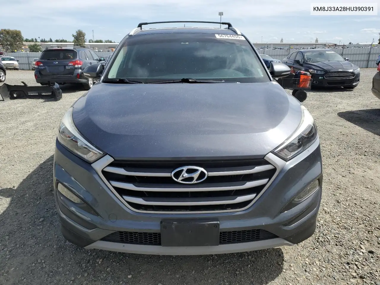 2017 Hyundai Tucson Limited VIN: KM8J33A28HU390391 Lot: 56764455
