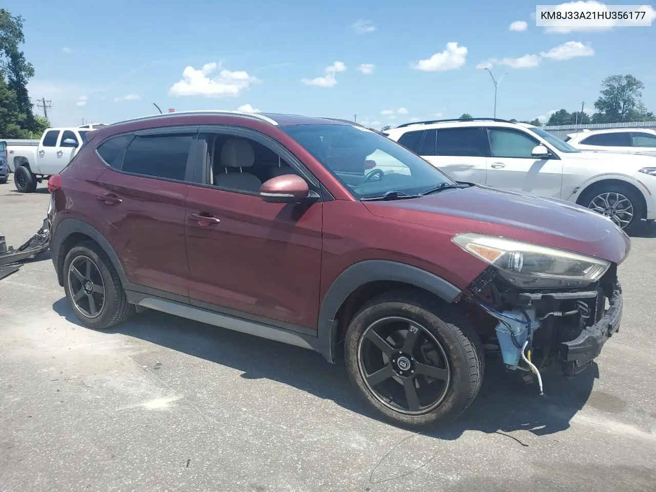 2017 Hyundai Tucson Limited VIN: KM8J33A21HU356177 Lot: 62466025