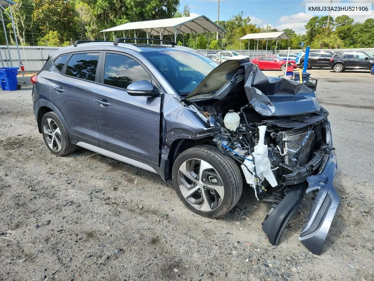 2017 Hyundai Tucson Limited VIN: KM8J33A23HU521906 Lot: 62571645