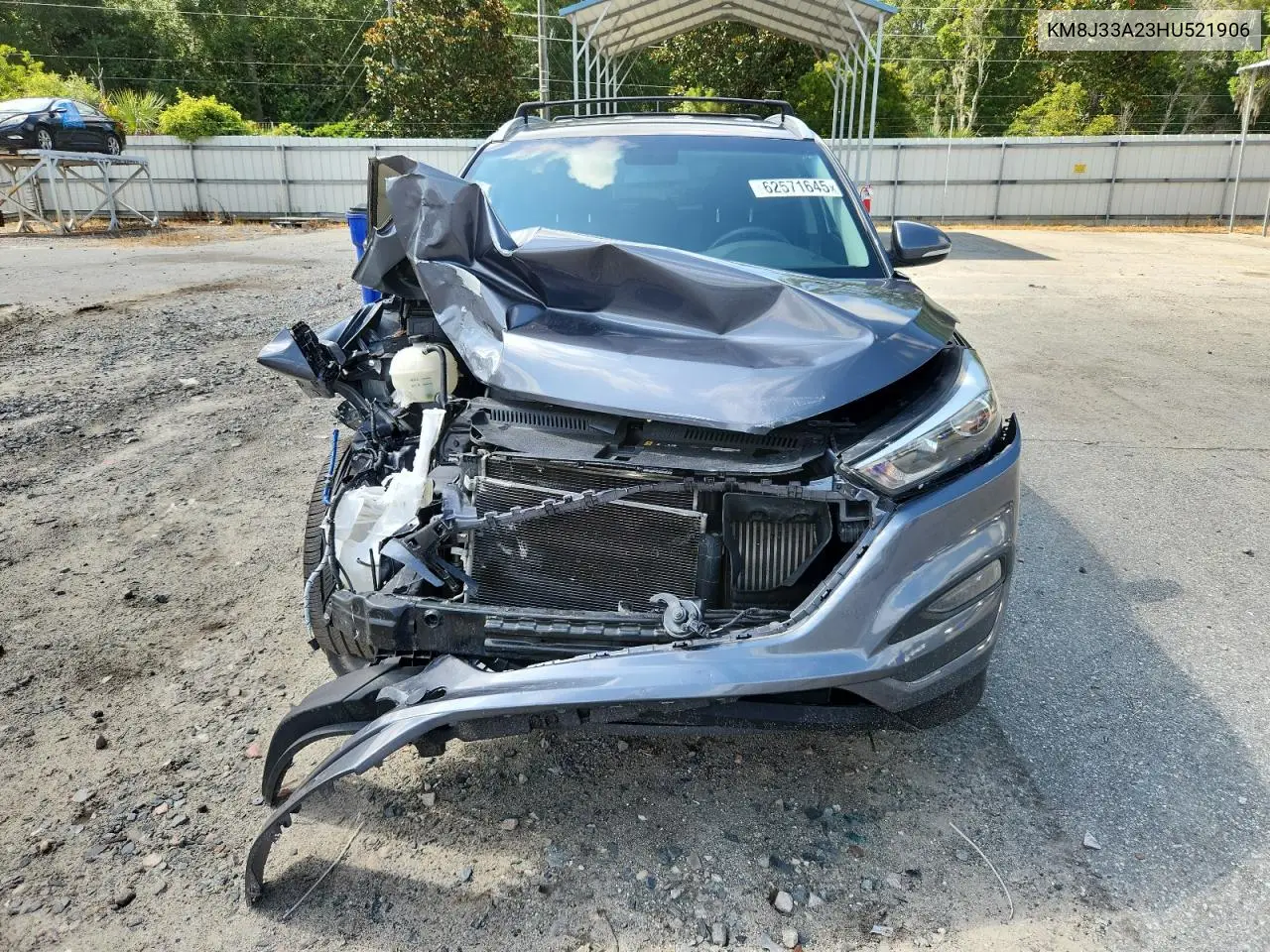2017 Hyundai Tucson Limited VIN: KM8J33A23HU521906 Lot: 62571645