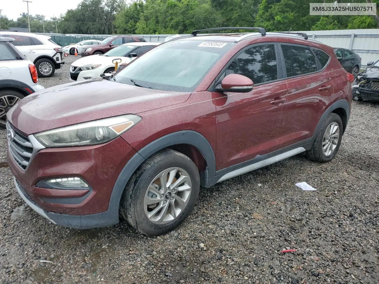 2017 Hyundai Tucson Limited VIN: KM8J33A25HU507571 Lot: 62993645