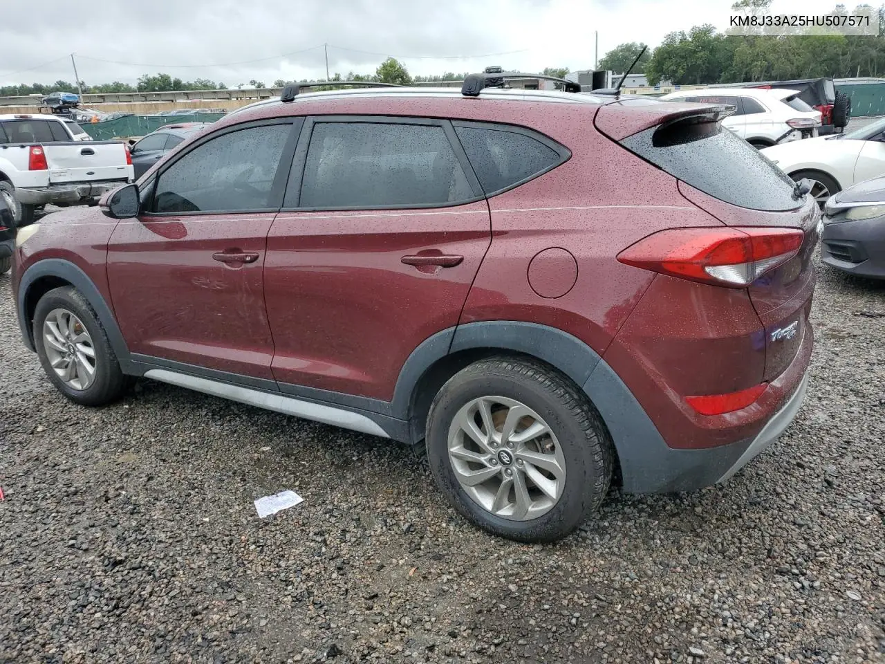 2017 Hyundai Tucson Limited VIN: KM8J33A25HU507571 Lot: 62993645